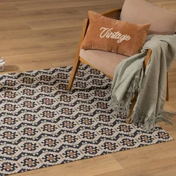 Tapis De Chambre/Salon|ATMOSPHERA Tapis de salon coton (120 x 170 cm) Mozeka Multicolore