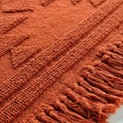 Tapis De Chambre/Salon|DOUCEUR D'INTERIEUR Tapis de salon coton (60 x 90 cm) Cilaos Terracotta