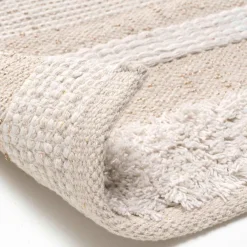 Tapis De Chambre/Salon|DOUCEUR D'INTERIEUR Tapis de salon coton (60 x 90 cm) Athos Ecru