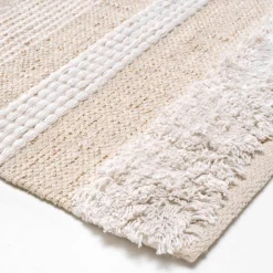 Tapis De Chambre/Salon|DOUCEUR D'INTERIEUR Tapis de salon coton (60 x 90 cm) Athos Ecru