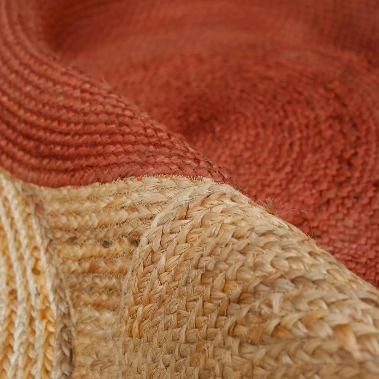 Tapis De Chambre/Salon|EMINZA Tapis de salon rectangulaire jute tissée main (160x230 cm) Tara Terracotta