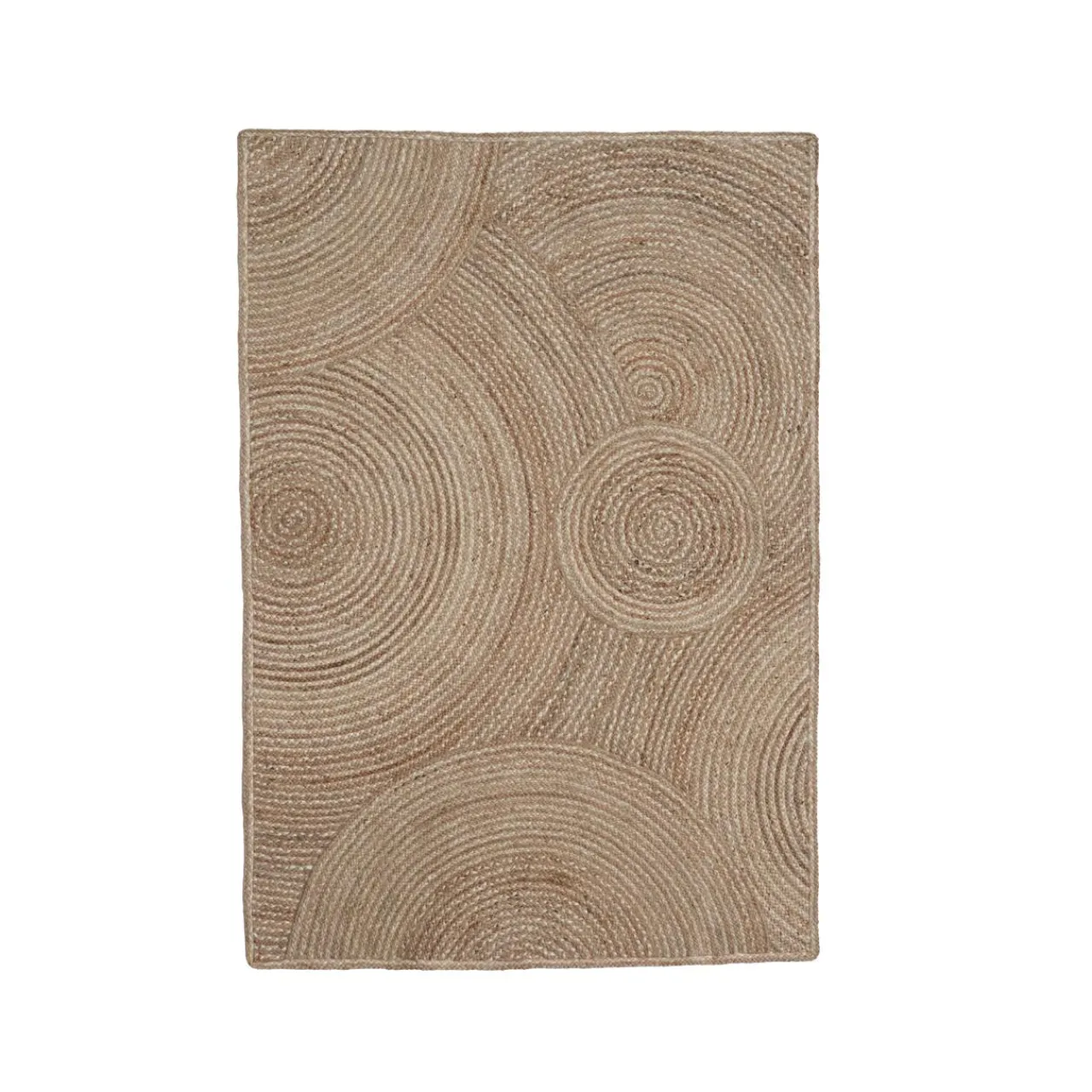 Tapis De Chambre/Salon|EMINZA Tapis de salon rectangulaire jute tressée (200 x 300 cm) Neha Beige