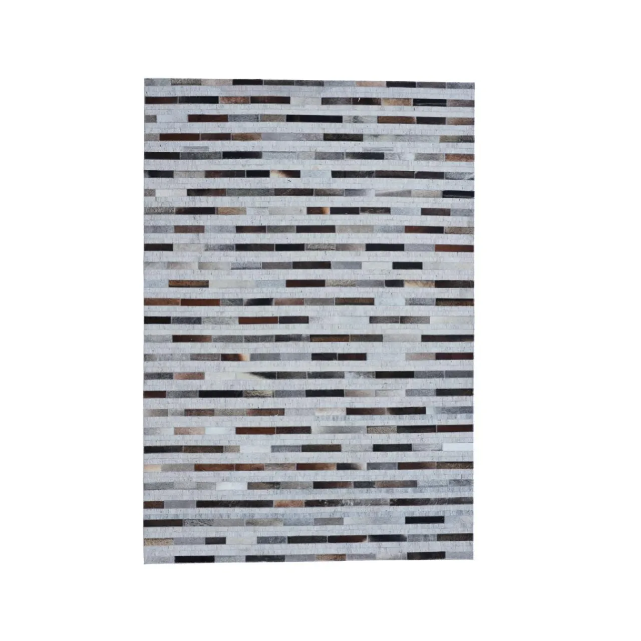 Tapis De Chambre/Salon|EMINZA Tapis de salon rectangulaire laine jacquard (140 x 200 cm) Sanjay Gris