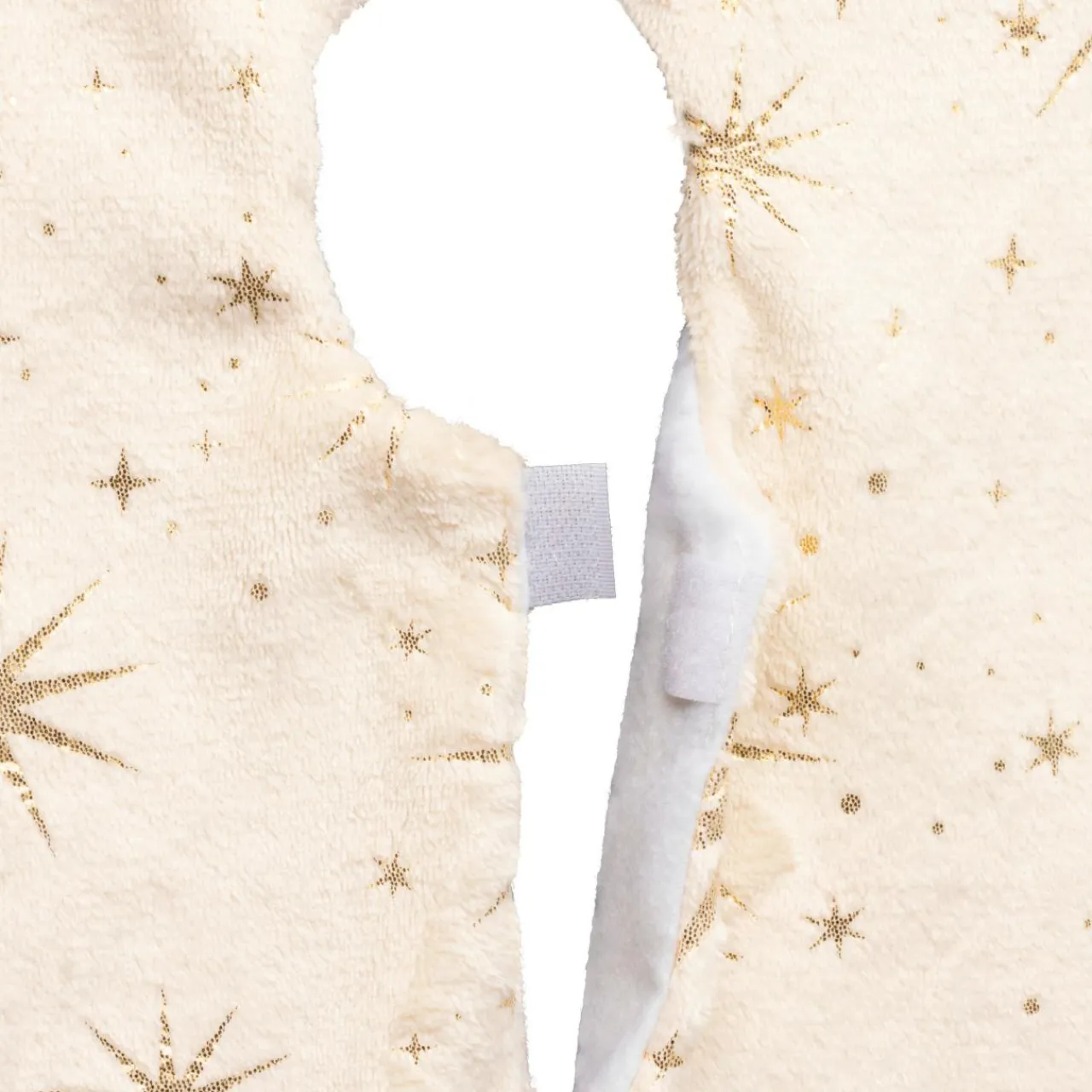 Cache Pied Sapin|JJA Tapis de sapin (D90 cm) Étoiles Célestes et doré Ivoire