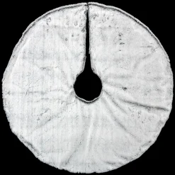 Cache Pied Sapin|Feeric Lights & Christmas Tapis de sapin rond (D90 cm) Fourrure d'hiver Gris