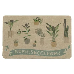 Tapis Multi-Usage|Paillasson|LUANCE Tapis d'entrée antidérapant (50 x 80 cm) Home Sweet Home Beige