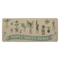 Tapis Multi-Usage|Paillasson|LUANCE Tapis d'entrée antidérapant (50 x 120 cm) Home Sweet Home Beige