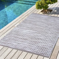 Tapis D'Extérieur|Tapis D'Extérieur|L'EFFET PAPILLON Tapis d'extérieur rectangulaire (50 x 80 cm) Bono Ficelle Gris ficelle