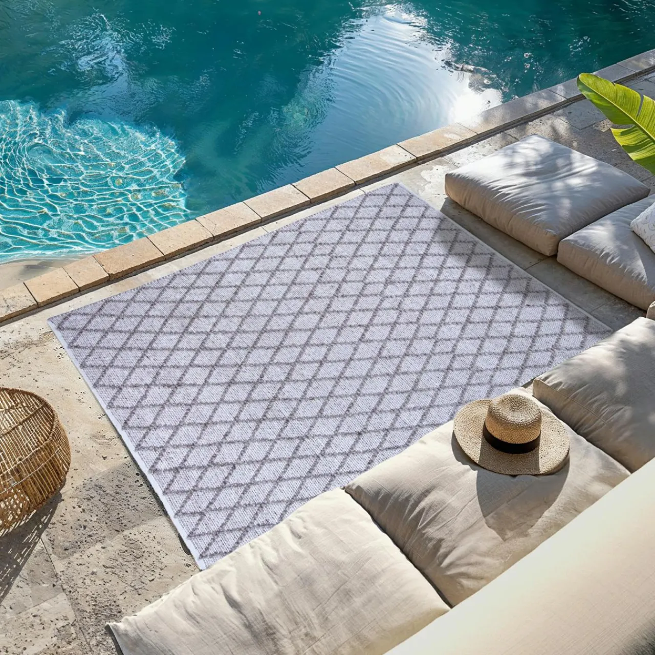 Tapis D'Extérieur|Tapis D'Extérieur|L'EFFET PAPILLON Tapis d'extérieur rectangulaire (120 x 170 cm) Orlando Sable