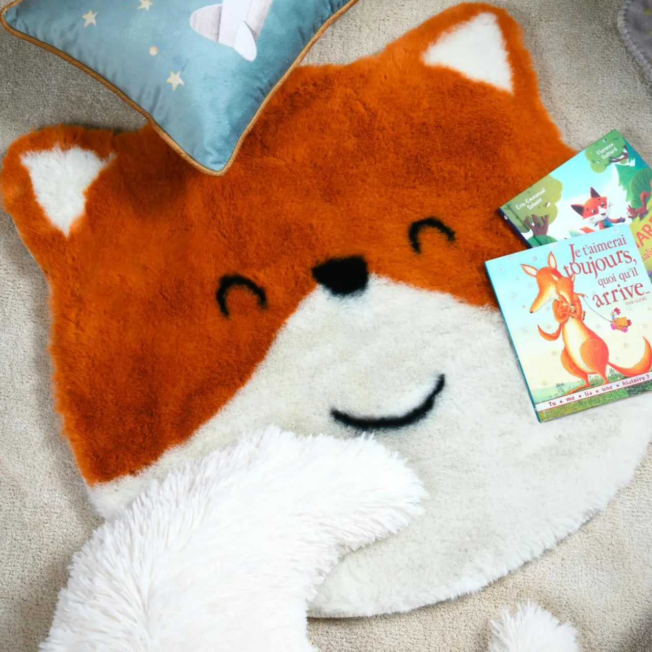 Tapis Enfant|Tapis Enfant|STOF Tapis enfant doux (63 cm) Ferdinand Roux Orange