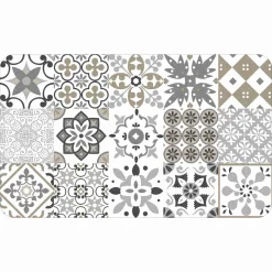 Tapis De Cuisine|Tapis Multi-Usage|DOUCEUR D'INTERIEUR Tapis multi-usage (45 x 75 cm) Salou Naturel Taupe