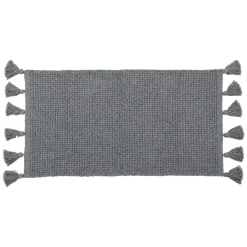 Tapis De Chambre/Salon|TENDANCE Tapis salon coton (45 x 90 cm) Alba Gris