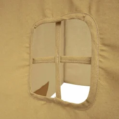 Tipi Et Cabane|Petit Meuble Enfant|Atmosphera cru017dateur d'intu017drieur for kids Tipi enfant bois et tissu (H160 cm) Wapi Jaune ocre