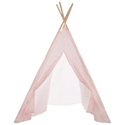 Petit Meuble Enfant|Tipi Et Cabane|Atmosphera createur d'interieur for kids Tipi enfant bois et tissu (H160 cm) Dameo Rose