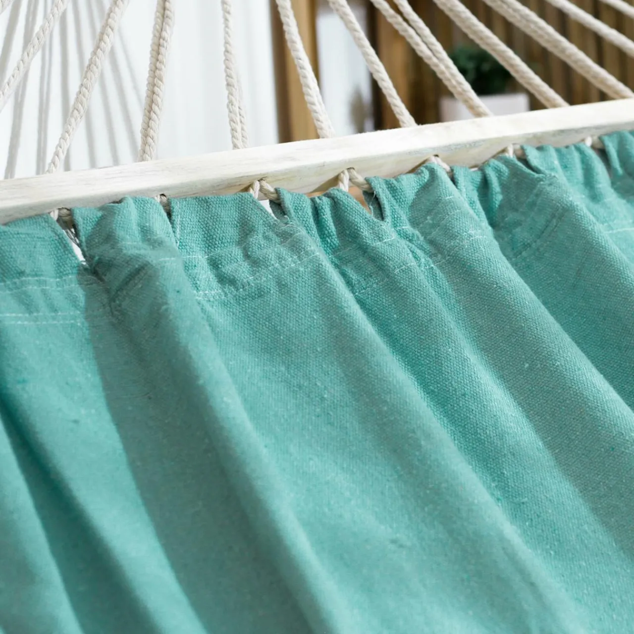 Hamac Et Accessoires|#N/A Toile de hamac Frangi aqua Bleu