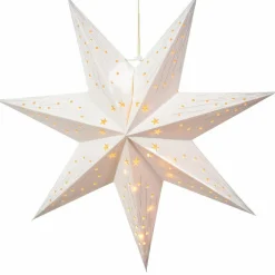 Déco Et Objet De Noël|Déco Et Objet Lumineux|KAEMINGK Étoile lumineuse à piles Origami (H40 cm) Oria et chaud Blanc