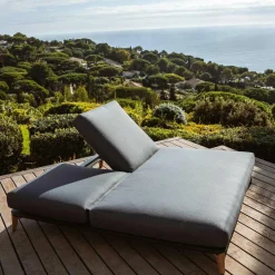 Transat|MOBELLIA Transat double en aluminium Monte Carlo Gris Anthracite