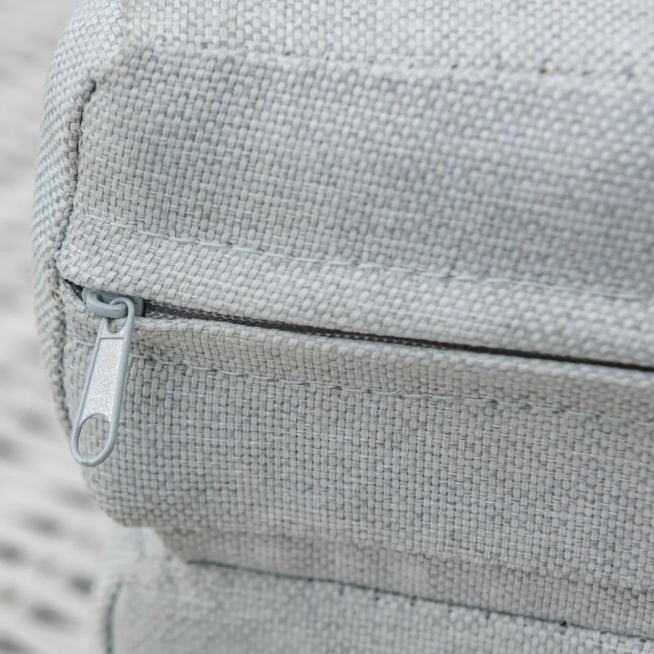 Transat|MOBELLIA Transat double en résine tressée - Canapé de jardin Calvi et gris clair Blanc