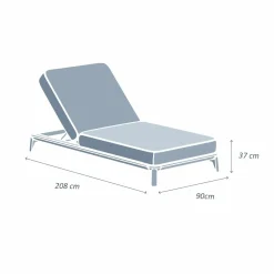 Transat|MOBELLIA Transat en aluminium Monte Carlo Gris Anthracite