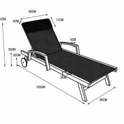 Transat|MOBELLIA Transat en aluminium Pirae Taupe