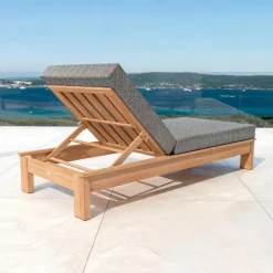 Transat|MOBELLIA Transat en bois d'acacia Bornéo Gris Anthracite