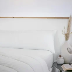 Couette, Oreiller, Traversin|L'effet papillon Traversin coton anti acarien (160 x 40 cm) Sirius Blanc