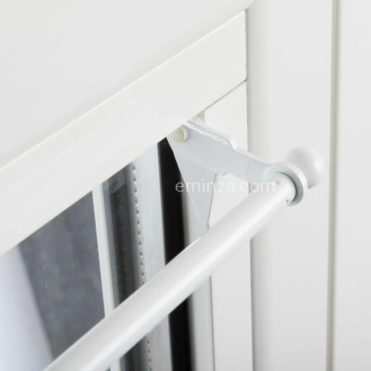 Tringle Voilage Et Support|LUANCE Tringle extensible Fix'vit (50 à 80 cm) Blanc