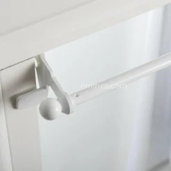 Tringle Voilage Et Support|LUANCE Tringle extensible Fix'vit (80 à 120 cm) Blanc