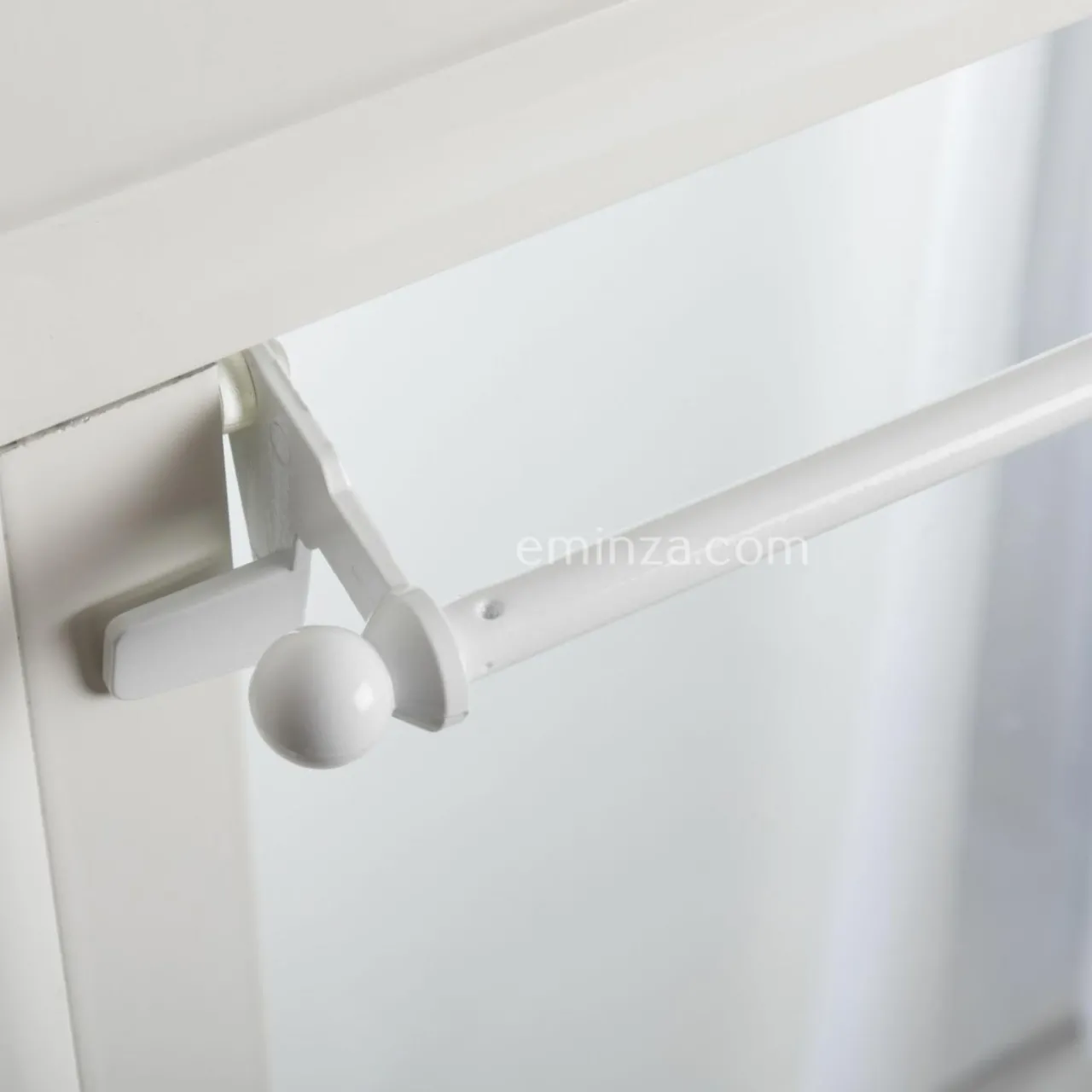 Tringle Voilage Et Support|LUANCE Tringle extensible Fix'vit (80 à 120 cm) Blanc