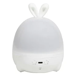 Luminaire Enfant|OSTARIA Veilleuse enfant piles ou usb (12 x 15,7 cm) Lapin he Blanc