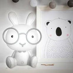 Luminaire Enfant|Objet Déco Enfant|HOME DECO KIDS Veilleuse Lapin Mona he Blanc