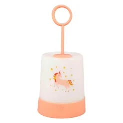 Luminaire Enfant|OSTARIA Veilleuse nomade enfant piles (18,8 cm) Licorne Rose