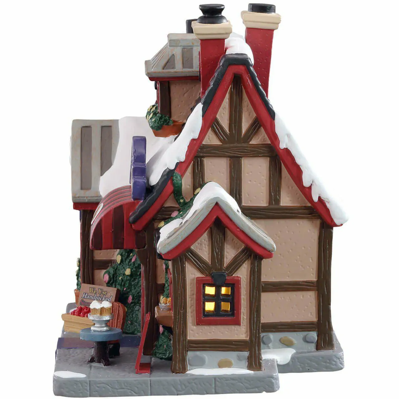 Village De Noël Lemax|LEMAX Village de Noël à piles lumineux Le Crêpe Café