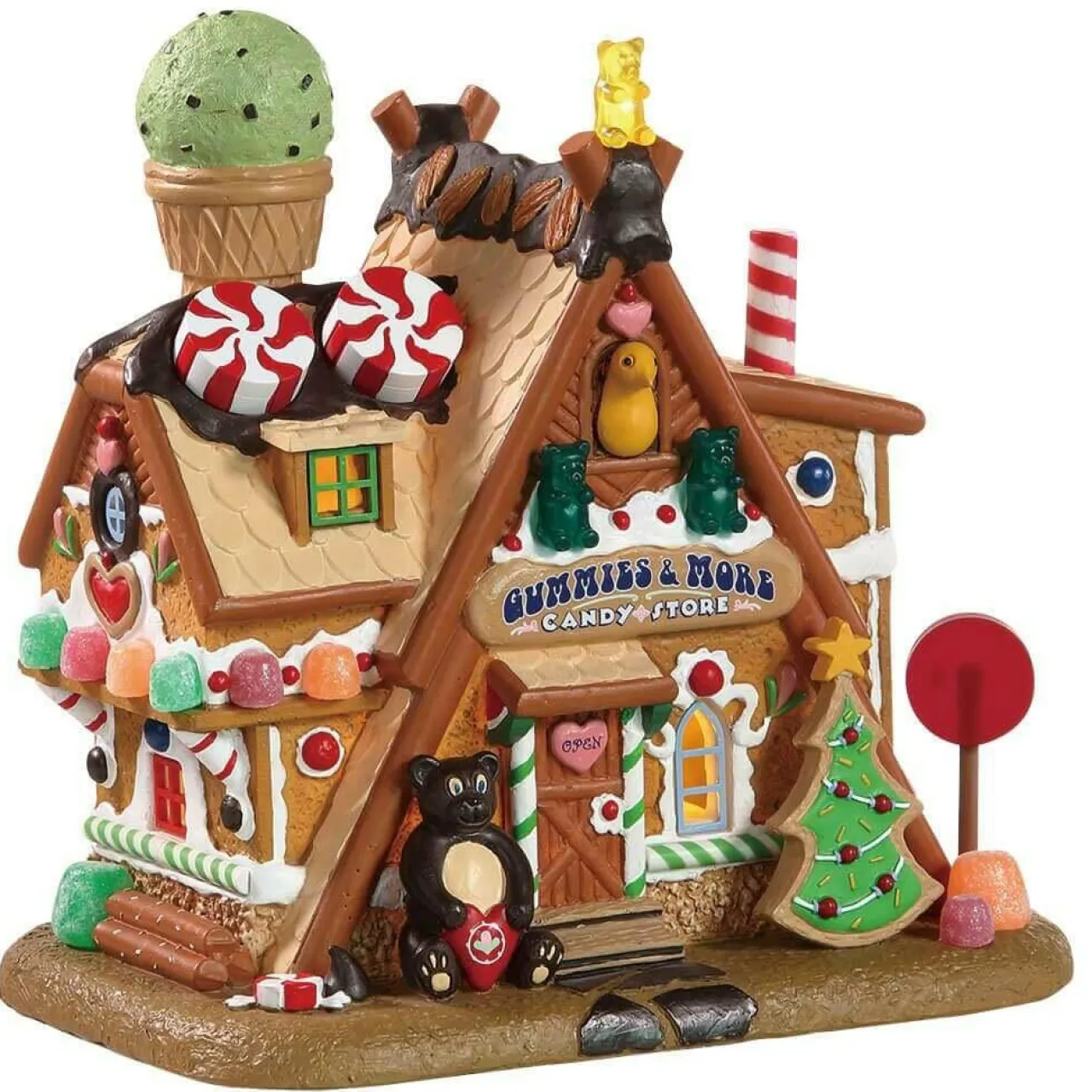 Village De Noël Lemax|LEMAX Village de Noël à piles lumineux Confiserie