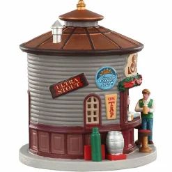 Village De Noël Lemax|LEMAX Village de Noël à piles lumineux Le kiosque Stout Shack