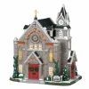 Village De Noël Lemax|LEMAX Village de Noël lumineux Eglise St Luke