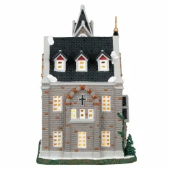 Village De Noël Lemax|LEMAX Village de Noël lumineux Eglise St Luke