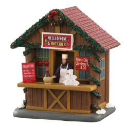 Village De Noël Lemax|LEMAX Village de Noël lumineux Stand de cidre et vin chaud