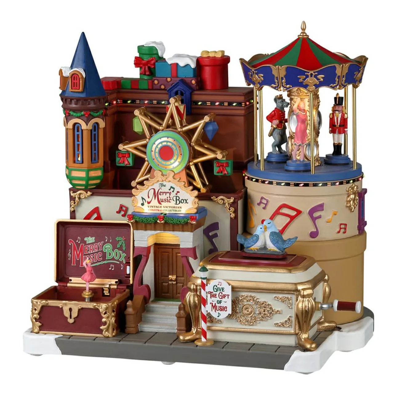 Village De Noël Lemax|LEMAX Village de Noël lumineux, musical et animé La Boîte à musique