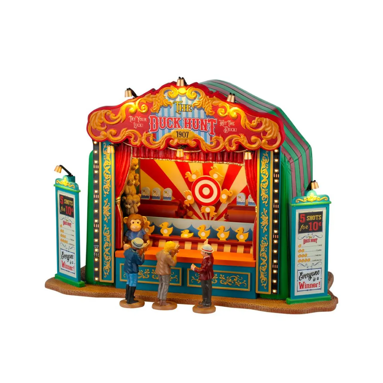 Village De Noël Lemax|LEMAX Village de Noël lumineux, musical et animé Chasse Aux Canards