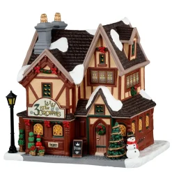 Village De Noël Lemax|LEMAX Village de Noël lumineux Hôtel des 3 Couronnes