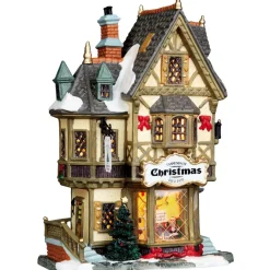 Village De Noël Lemax|LEMAX Village de Noël lumineux Boutique Tannenbaum Christmas Shop