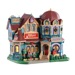 Village De Noël Lemax|LEMAX Village de Noël lumineux École de musique L'Oiseau chanteur