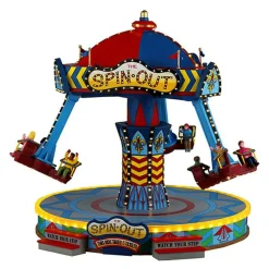 Village De Noël Lemax|LEMAX Village de Noël lumineux, musical et animé Manège le Spin Out