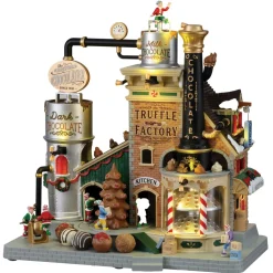 Village De Noël Lemax|LEMAX Village de Noël lumineux, musical et animé Usine de Truffes chocolatées de Noël