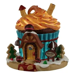 Village De Noël Lemax|LEMAX Village de Noël lumineux à piles Chalet en chocolat