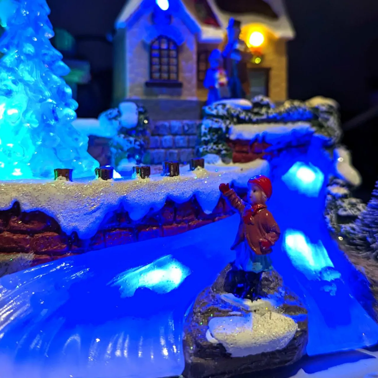 Village De Noël Lumineux|KAEMINGK Village de Noël lumineux à piles Soirée d'hiver Multicolore