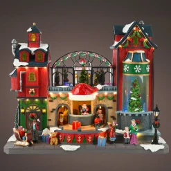 Village De Noël Lumineux|KAEMINGK Village de Noël lumineux, animé et musical La fabrique à jouets Multicolore