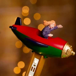 Village De Noël Lumineux|KAEMINGK Village de Noël lumineux, animé et musical (H47 cm) Manège avions Multicolore