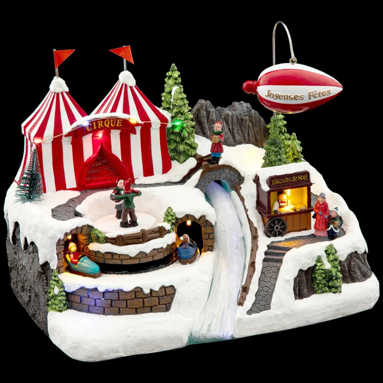 Village De Noël Lumineux|Feeric Lights & Christmas Village de Noël lumineux Chapiteau et dirigeable